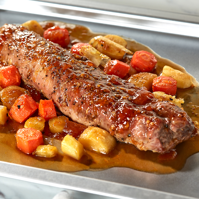 Glazed Pork Tenderloin With Carrots Sheet Pan Supper